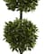 Nearly Natural; 6ft. Potted Sweet Bay Double Ball Topiary Plant; Category:Trees & Floor Plants; Image:3